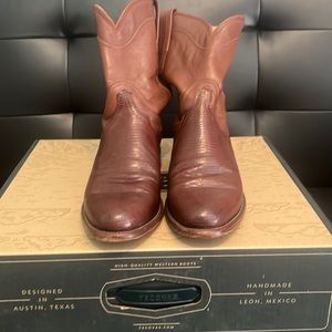 Tecovas lizard skin ropers